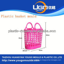 Cesta de fruta de plástico moldeado proveedor de molde de la cesta de inyección en taizhou zhejiang china